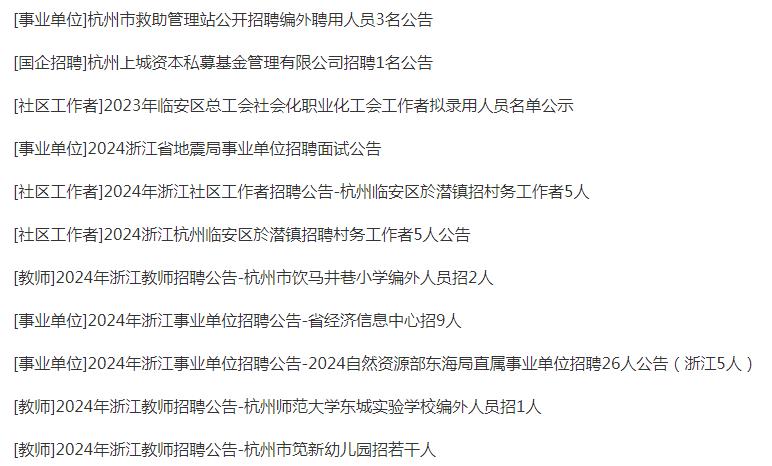 杭州市建设局最新招聘启事概览